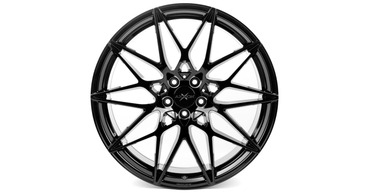 Jante ALU, Axxion AX9 SW+ ,Noir brillant , 8.5X19 5/120 ET25, Alésage 72.6