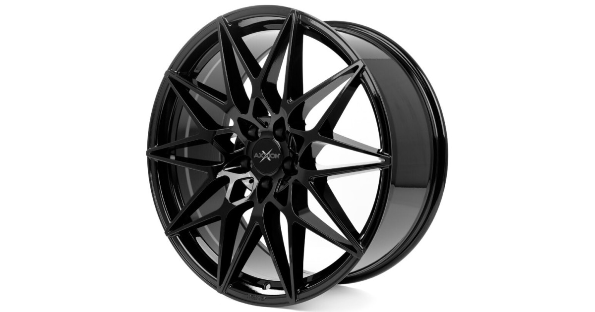 Jante ALU, Axxion AX9 SW+ ,Noir brillant , 8.5X19 5/120 ET25, Alésage 72.6