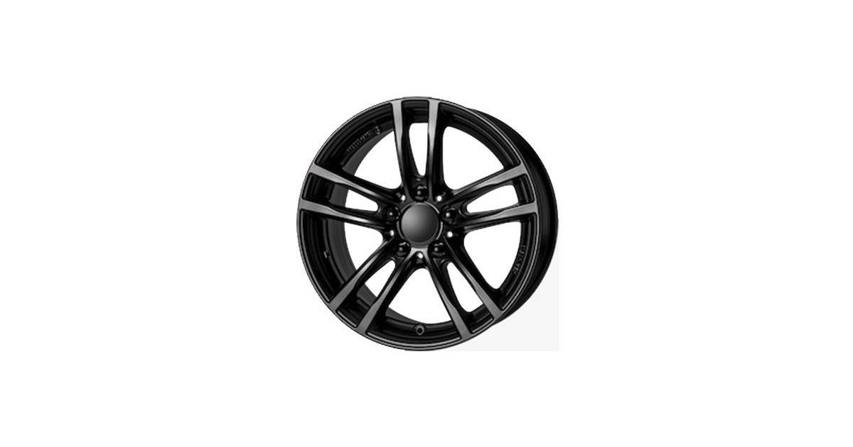 Jante ALU, Rial X10/SW/ET37 racing-schwarz, 7.50X17 5/120 ET37, Alésage 72.6