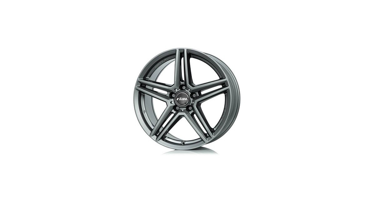 Jante ALU, Rial M10/MG/ET38 metal-grey, 8X18 5/112 ET38, Alésage 66.6