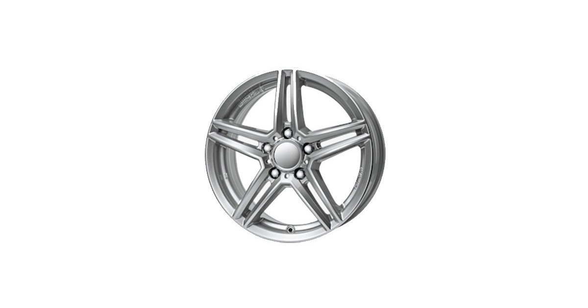Jante ALU, Rial M10/SI/ET43 polar-silber, 8X18 5/112 ET43, Alésage 66.6
