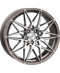 Jante ALU Axxion AX9 PGP+ platine gris poli brillant, 8.5X19 5/114.3 ET45, Alésage 72.6