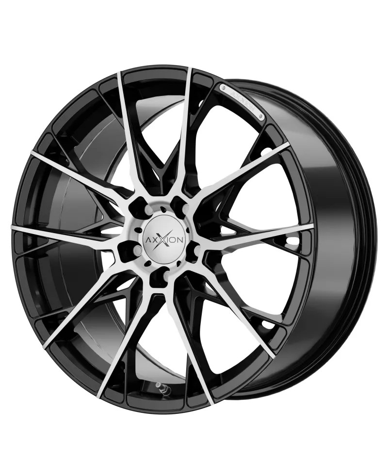 Jante ALU AXXION X1 noir poli brillant, 8.5X19 5/112 ET35, Alésage 72.6