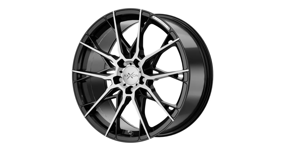 Jante ALU AXXION X1 noir poli brillant, 8.5X19 5/112 ET35, Alésage 72.6