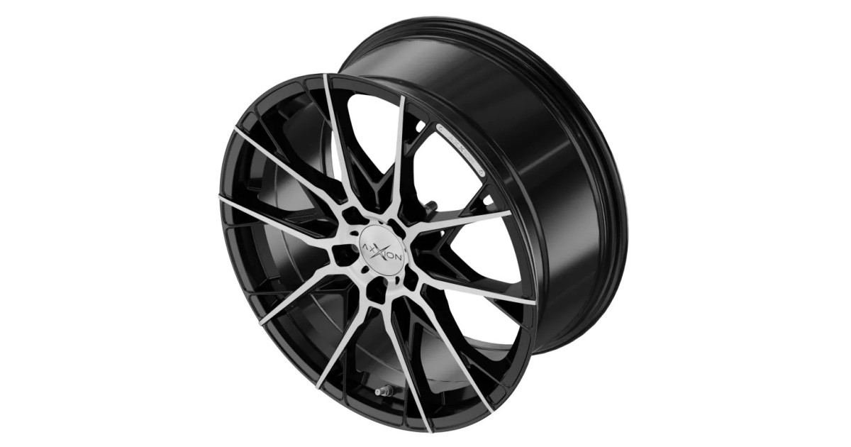 Jante ALU AXXION X1 noir poli brillant, 8.5X19 5/112 ET35, Alésage 72.6