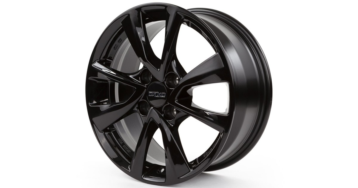Jante Alu OXXO OBERON 4 BLACK (OX07) 6x15 4x100 ET39 , Alésage 56.6