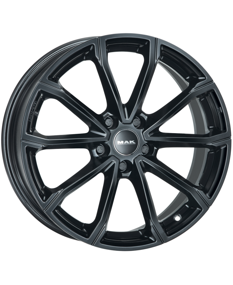 Jante Alu MAK DaVinci GLOSS BLACK  7x18 5x112 ET43 , Alésage 57.1