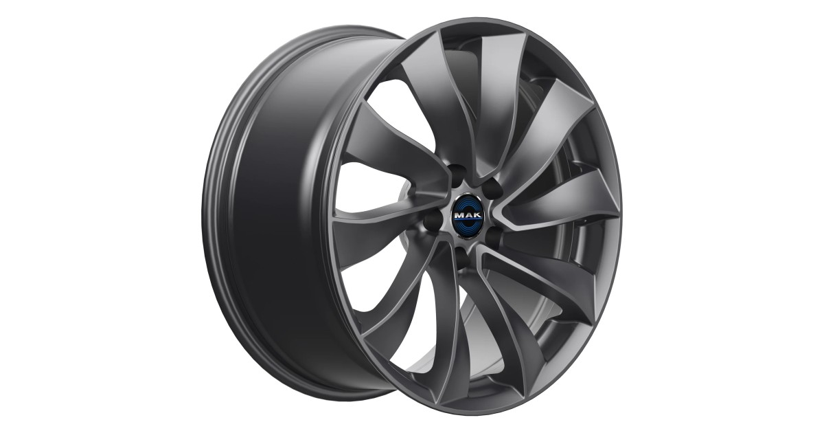 Jante Alu MAK SOLAR GLOSS GUN METAL  8,5x18 5x114.3 ET38 , Alésage 64.1
