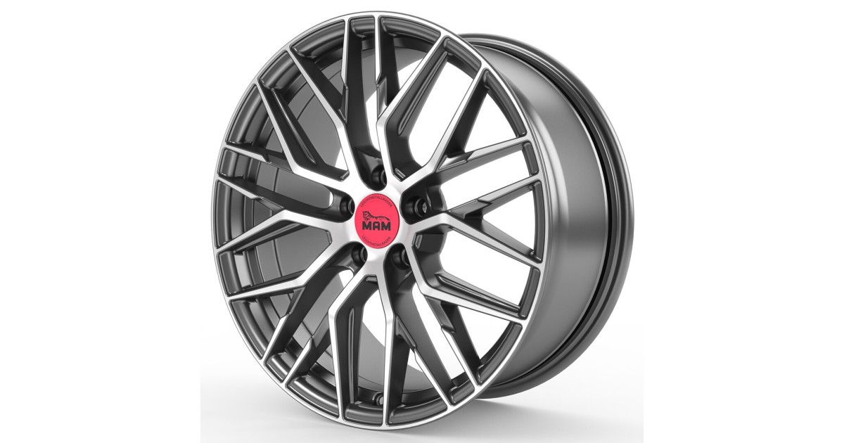Jante ALU, MAM RS4 GUN METAL BRUSHED 8.5X19  5/120 ET35, Alésage 72.6