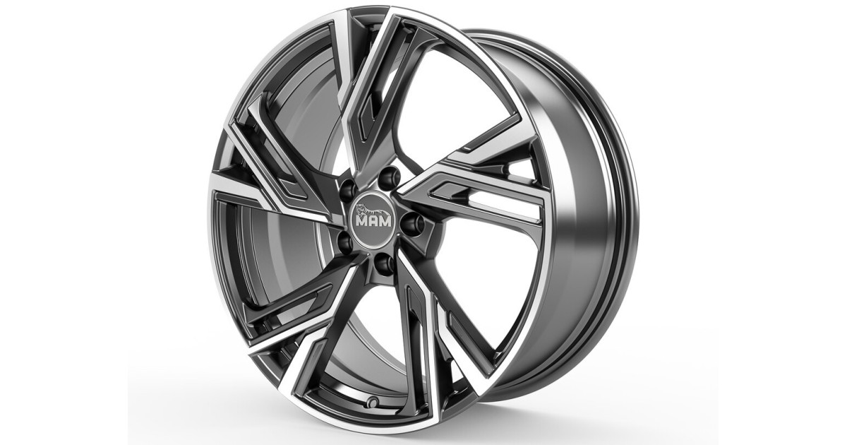 Jante ALU, MAM RS5 PALLADIUM FRONT POLISH 8.5X20  5/108 ET40, Alésage 72.6