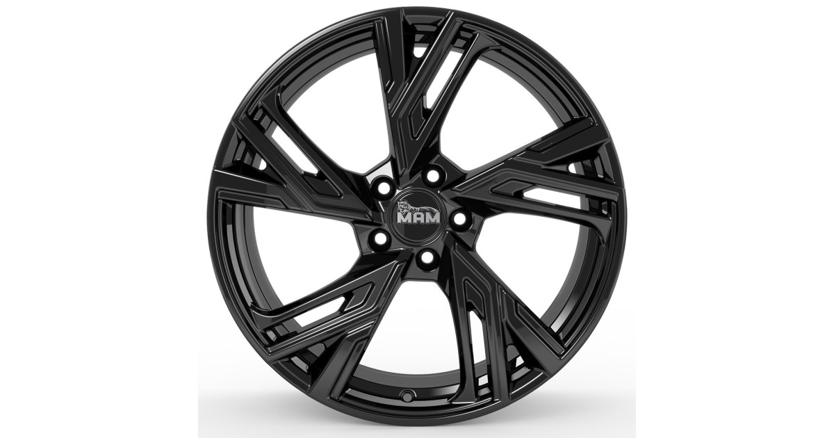 Jante ALU, MAM RS5 BLACK PAINTED  8X18 5/120 ET50, Alésage 65.1