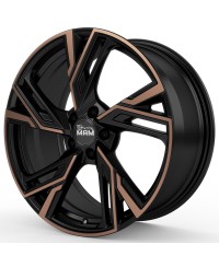 Jante ALU, MAM RS5 MATT BLACK FRONT COPPER  8X18  5/108 ET40, Alésage 72.6