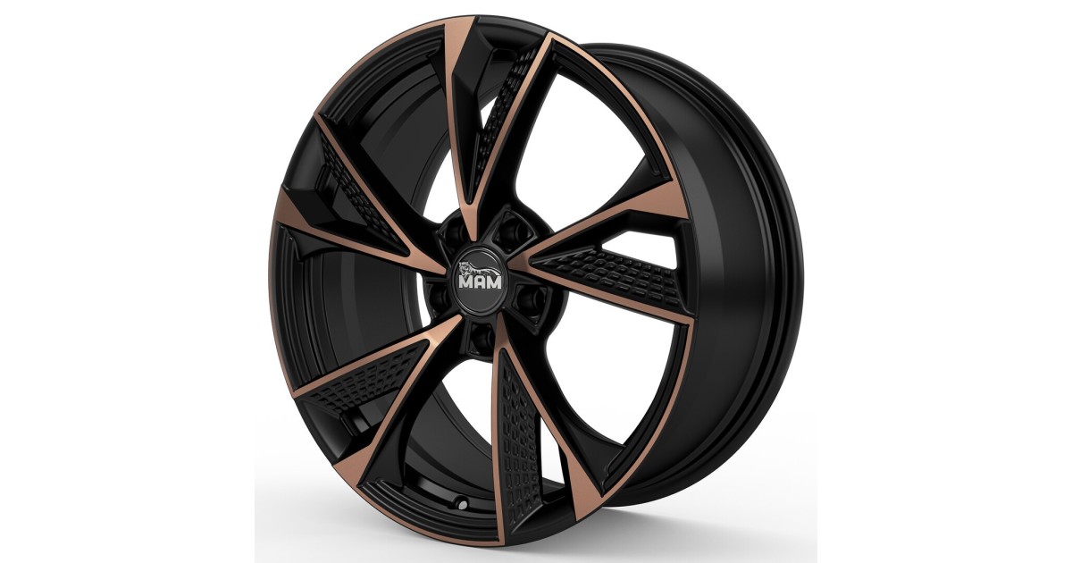 Jante ALU, MAM RS5 MATT BLACK FRONT COPPER  8.5X20 5/112 ET42, Alésage 66.6