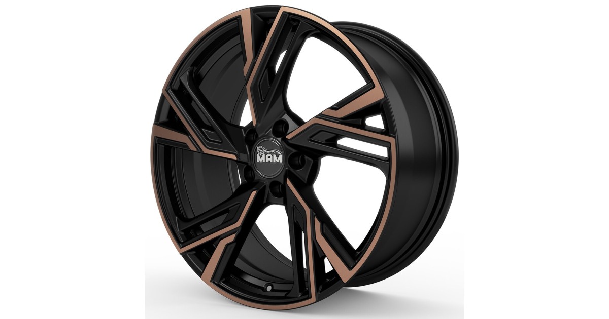 Jante ALU, MAM RS5 MATT BLACK FRONT COPPER  8.5X20  5/114.3 ET45, Alésage 72.6