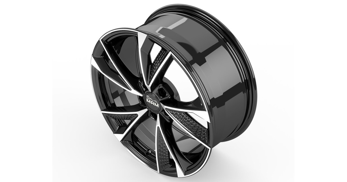 Jante ALU, MAM RS6 BLACK FRONT POLISH  8X18  5/114.3 ET30, Alésage 72.6