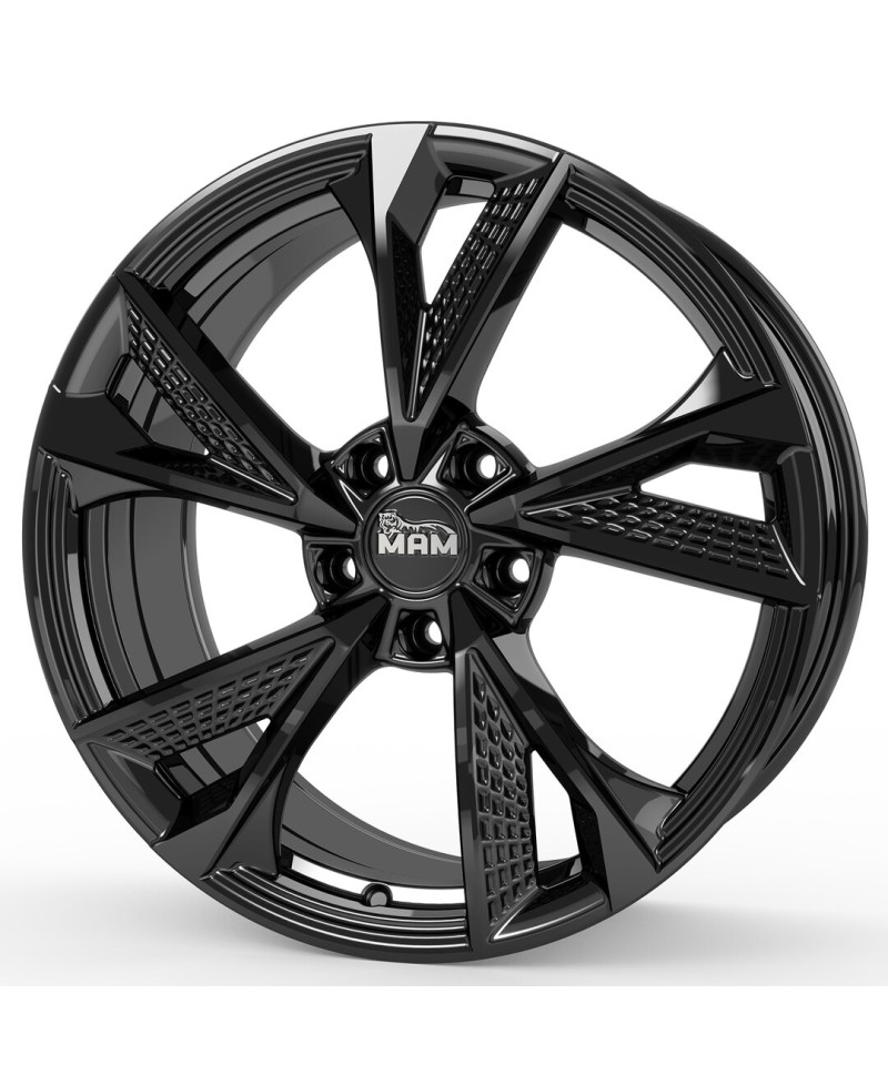 Jante ALU, MAM RS6 BLACK PAINTED  7X16  5/108 ET38, Alésage 72.6