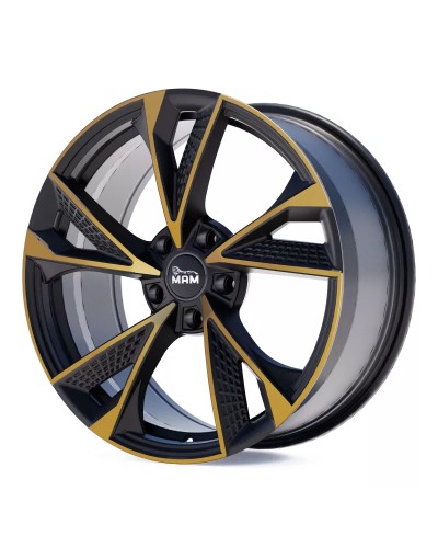 Jante ALU, MAM RS6 MATT BLACK FRONT COPPER  8X18  5/112 ET45, Alésage 66.6