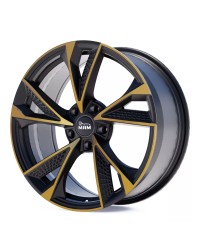 Jante ALU, MAM RS6 MATT BLACK FRONT COPPER  8X18  5/112 ET45, Alésage 66.6