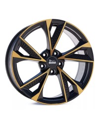 Jante ALU, MAM RS6 MATT BLACK FRONT COPPER  8X18  5/112 ET45, Alésage 66.6