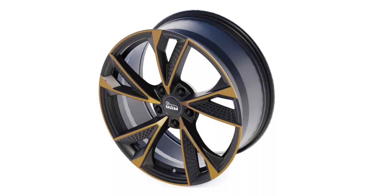 Jante ALU, MAM RS6 MATT BLACK FRONT COPPER  8.5X20  5/114.3 ET35, Alésage 72.6