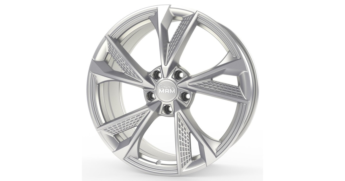 Jante ALU, MAM RS6 SILVER PAINTED  7.5X17 5/120 ET35, Alésage 72.6