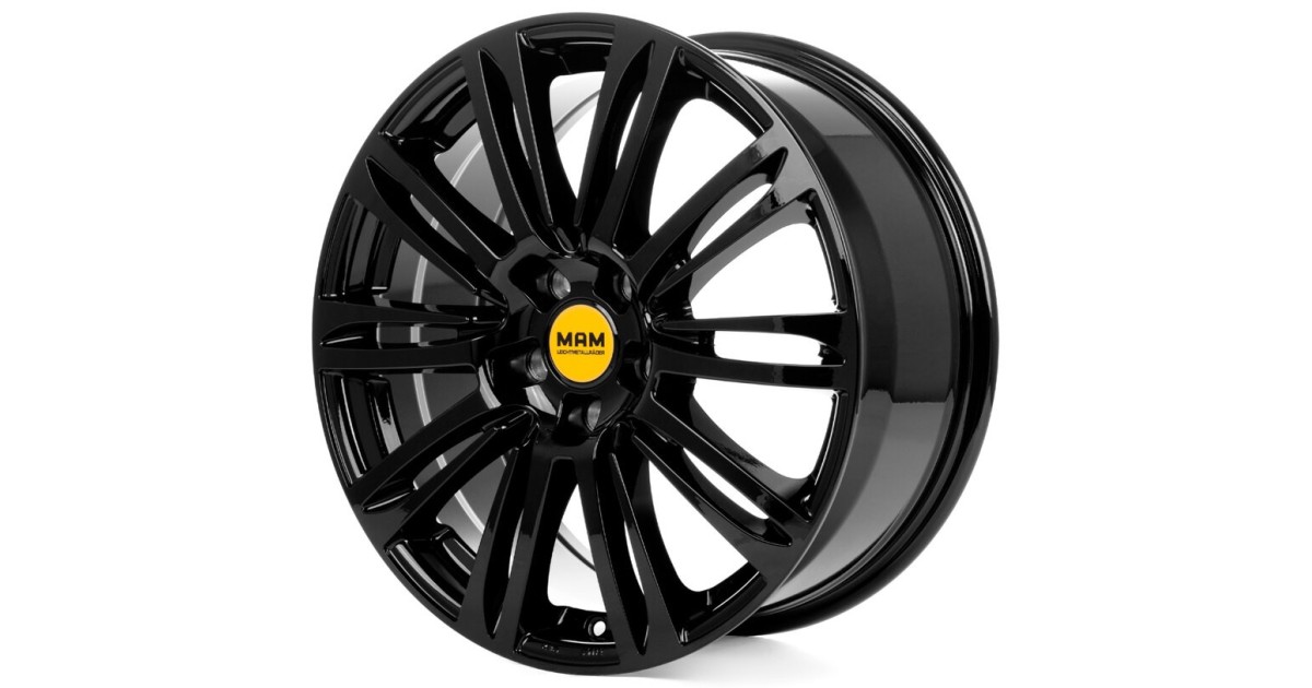 MAM A4 black painted   7x16 5/112 ET38 ,Alésage 66,6
