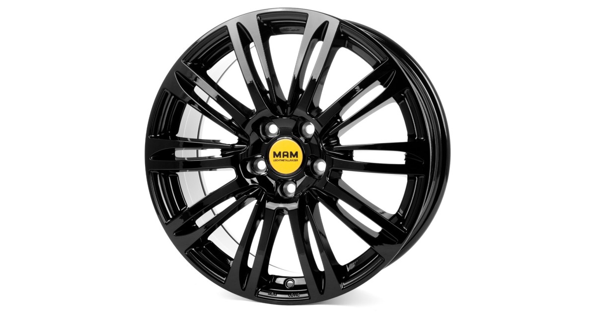 MAM A4 black painted  7,5x17 5/112 ET45 ,Alésage 66,6