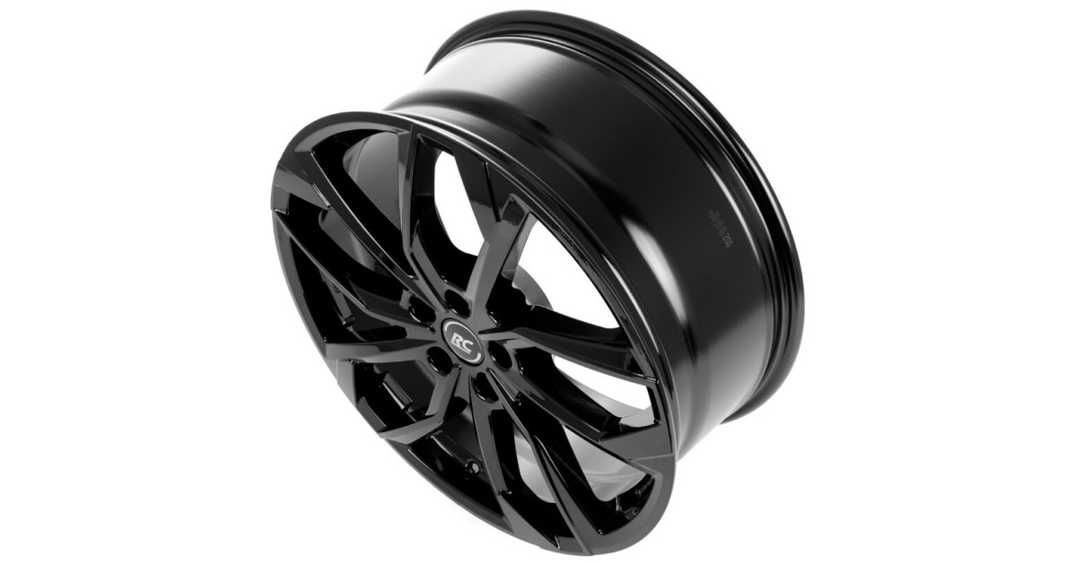 Jante Alu  RC Design RC34 Noir brillant (SG) 7x19 5x108 ET47,5 , Alésage 63.4