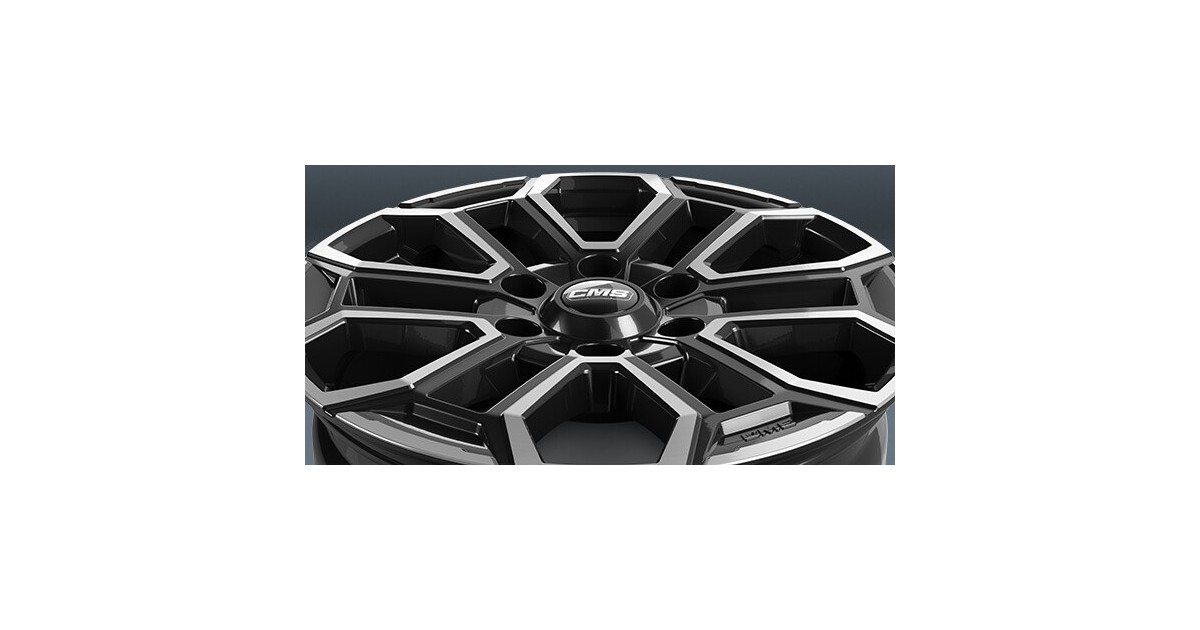Jante ALU, CMS C35 Diamant Noir Brillant, 7.5X17 6/139.7 ET38, Alésage 67.1