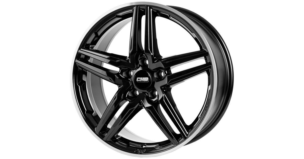 Jante ALU, CMS C29 Noir Bride Poli Brillant, 7.5X17 5/112 ET40, Alésage 66.6