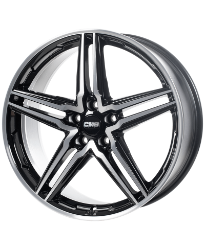 Jante ALU, CMS C29 Diamant Noir Brillant, 8X18 5/112 ET45, Alésage 57.1
