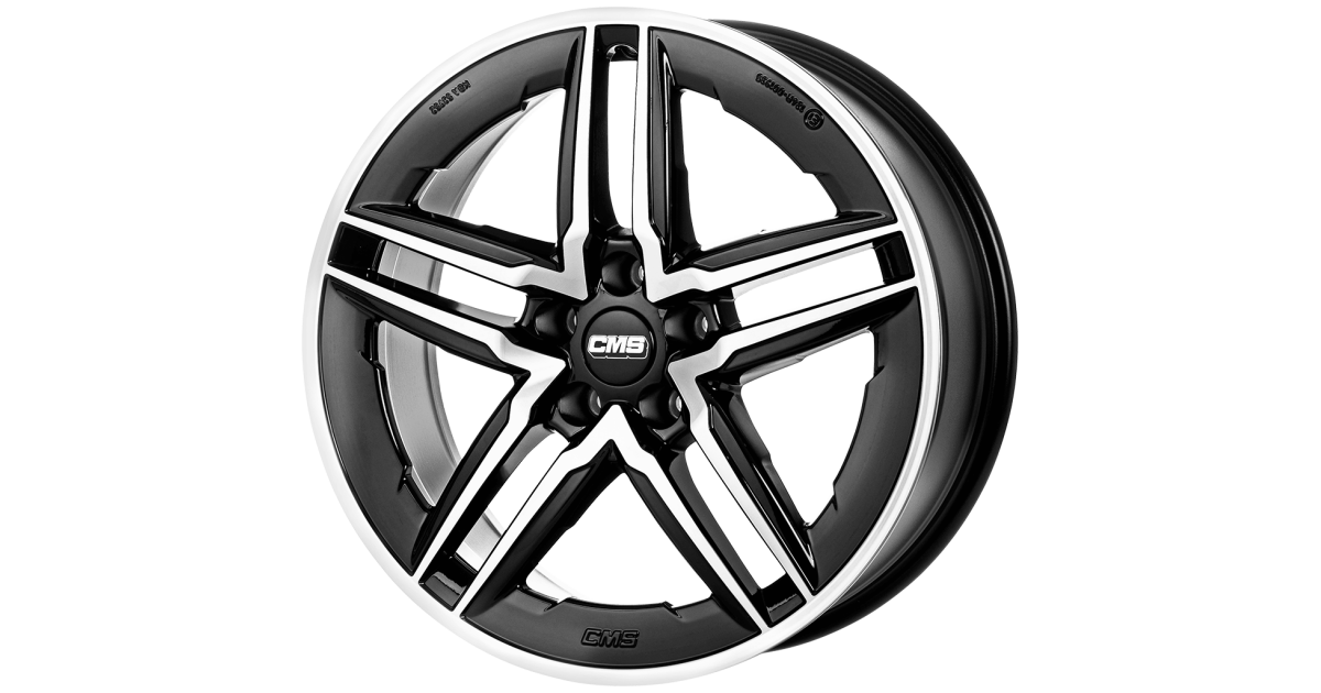 Jante ALU, CMS C29-AERO Diamant Noir Brillant, 8X19 5/112 ET61, Alésage 66.6
