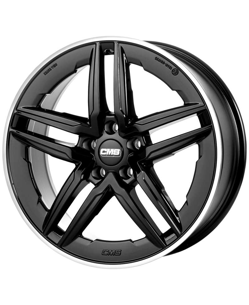 Jante ALU, CMS C29-AERO Noir Bride Poli Brillant, 9.5X19 5/114.3 ET45, Alésage 64.1