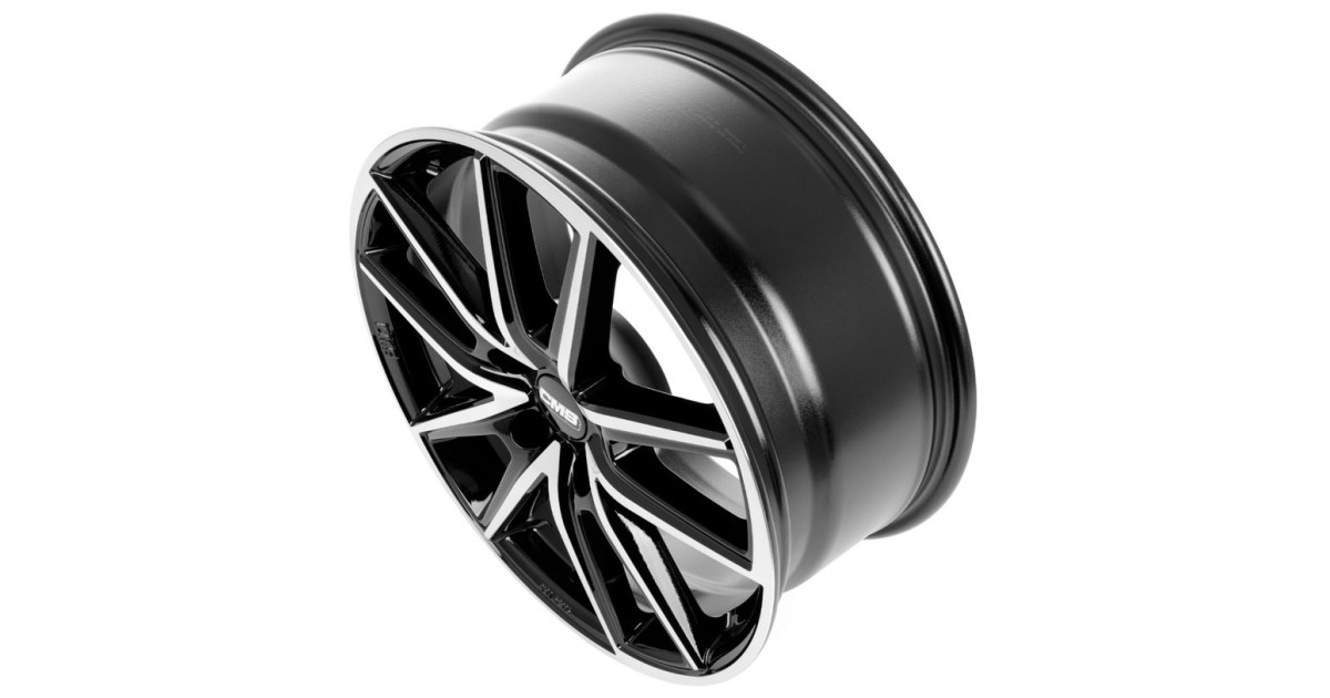 Jante ALU, CMS C30 Diamant Noir Brillant, 7.5X18 5/108 ET50, Alésage 63.4