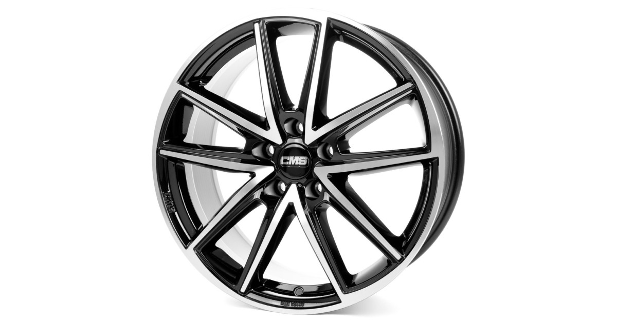 Jante ALU, CMS C30 Diamant Noir Brillant, 8X18 5/108 ET55, Alésage 63.4