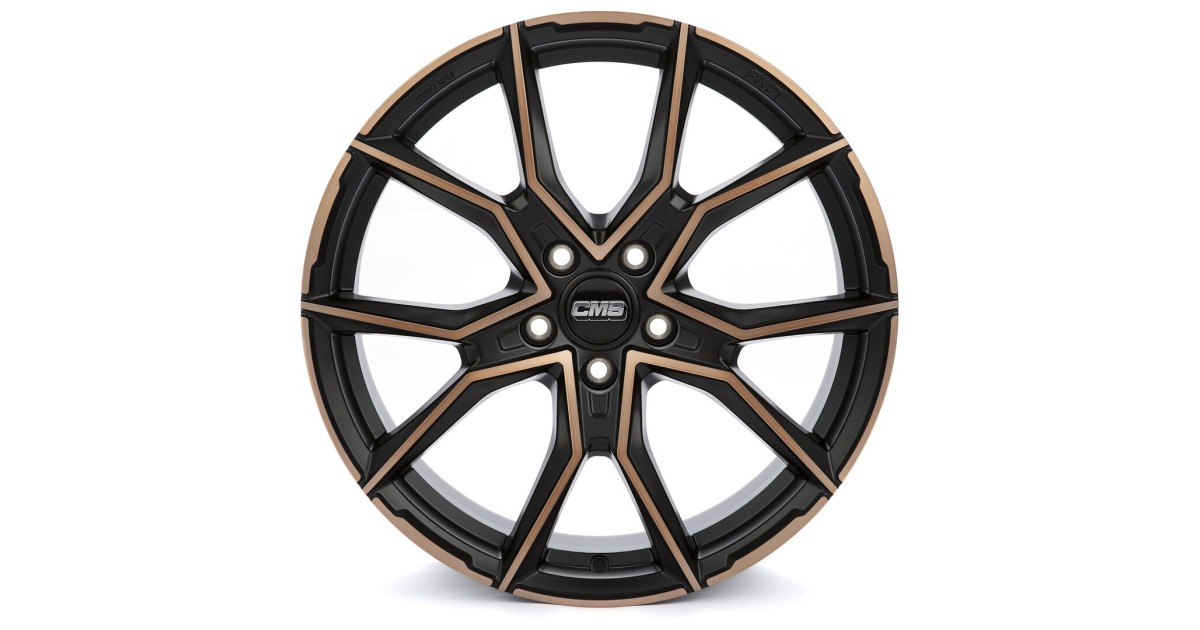 Jante ALU, CMS C33 Diamant Noir Cuivre, 8X18 5/100 ET40, Alésage 57.1