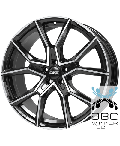 Jante ALU, CMS C33 Diamant Noir Brillant, 8X19 5/112 ET45, Alésage 66.6