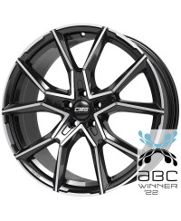 Jante ALU, CMS C33 Diamant Noir Brillant, 8X19 5/112 ET45, Alésage 66.6
