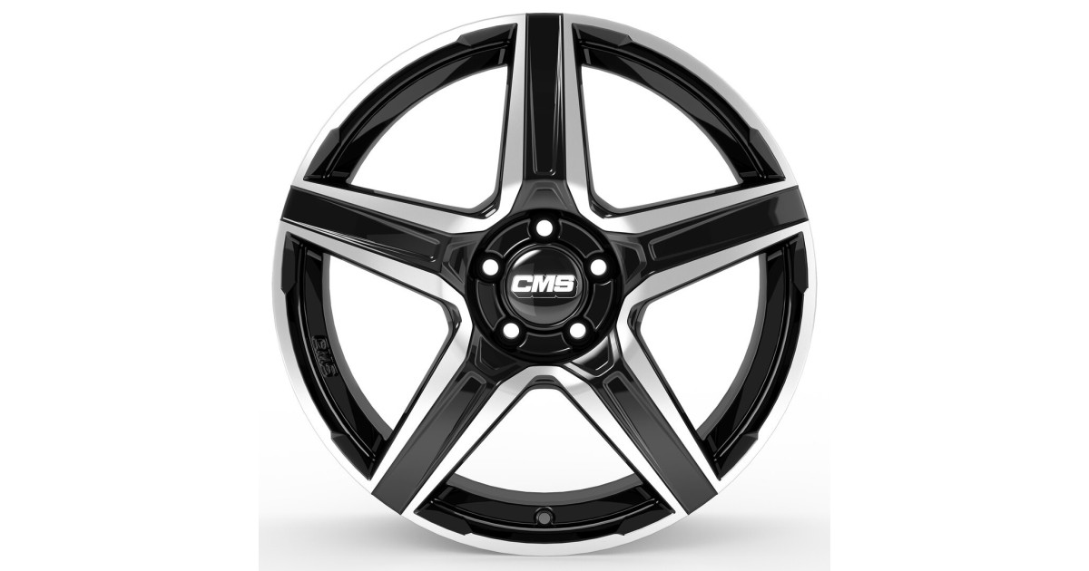 Jante ALU, CMS C34 Diamant Noir Brillant, 7X17 5/112 ET40, Alésage 57.1