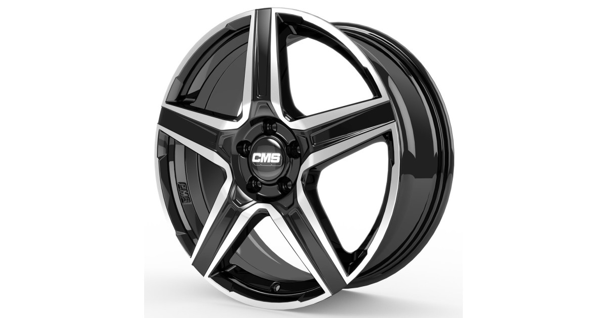Jante ALU, CMS C34 Diamant Noir Brillant, 7X17 5/108 ET50, Alésage 63.4