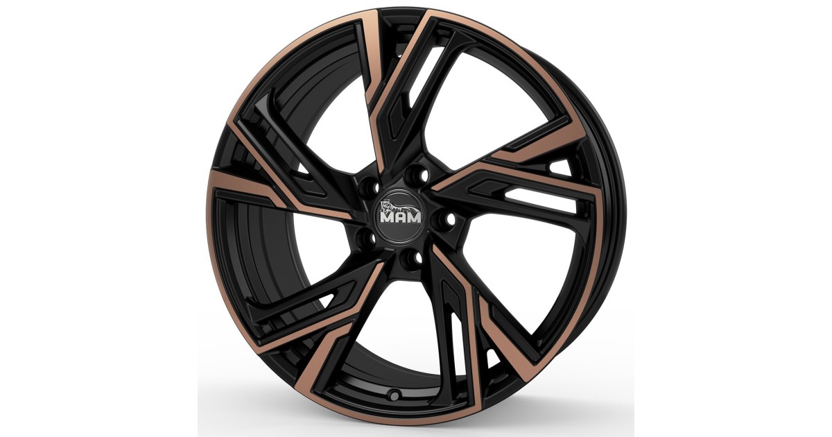 Jante ALU, MAM RS5 MATT BLACK FRONT COPPER 8.5X20 5/112 ET30, Alésage 66.6