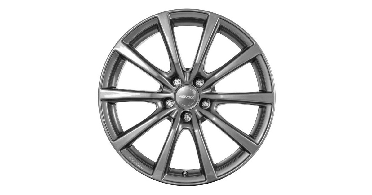 Jante Alu Brock B32 Titanium Metallic (TM) 9,5x20 5x114.3 ET45 , Alésage 64.1