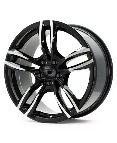 Jante ALU, Wheelworld - 2DRV WH29/SP+ Noir poli brillant, 7.5X17 5/112 ET37, Alésage 66.6