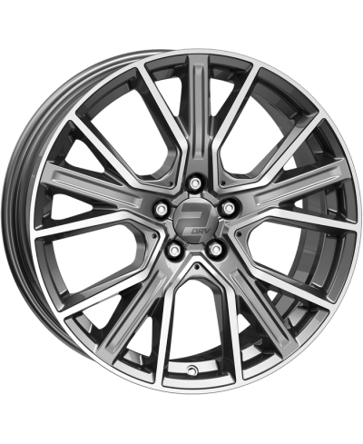 Jante ALU, Wheelworld - 2DRV WH34/DGP+ Daytona Gris Anthracite Face polie, 9X20 5/112 ET40, Alésage 66.6