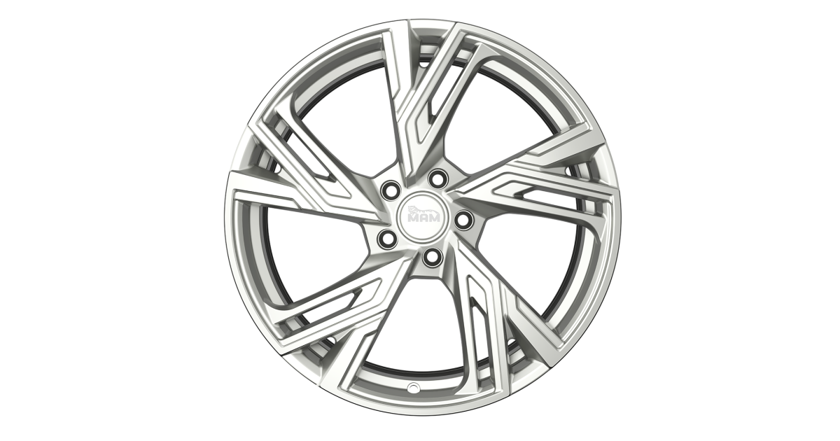 Jante ALU, MAM RS5 SILVER PAINTED 7.5X17 5/112 ET49, Alésage 57.1