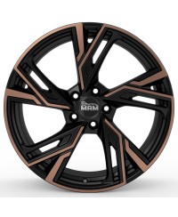 Jante ALU, MAM RS5 MATT BLACK FRONT COPPER 8.5X20 5/114.3 ET35, Alésage 72.6