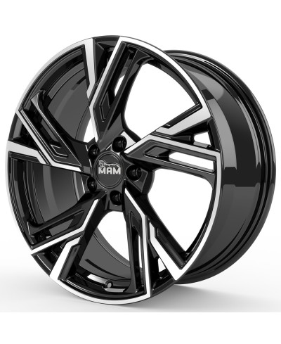MAM RS5  BLACK FRONT POLISH 8,5x19 5/120 ET35 ,Alésage 72,6