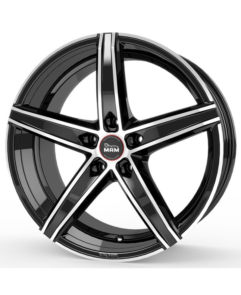 MAM OX-18 BLACK FRONT POLISH 8,5x19 5/114,3 ET45 Alésage 72,6