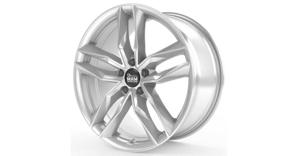 MAM RS3 SILVER PAINTED 7x16 5/112 ET38 Alésage 66,6