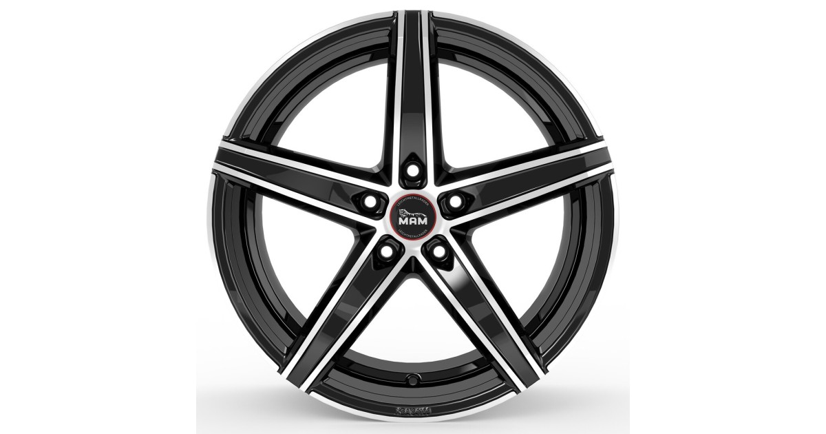 MAM OX-18 BLACK FRONT POLISH 8,5x19 5/108 ET45 Alésage 72,6